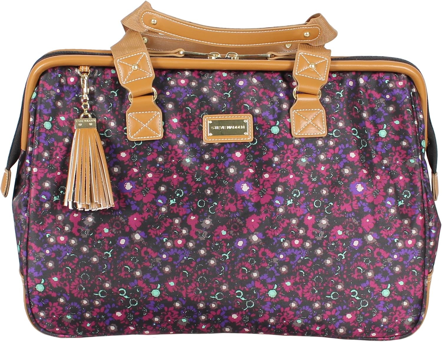 image:imageSteve Madden DesignerGepckkollektion 4teiliges SoftsideKofferSet ReiseSet enthlt eine Tragetasche 508 cm Handgepck 61 cm und 711 cm Karierte Koffer Blue One Size TravelDark Purple