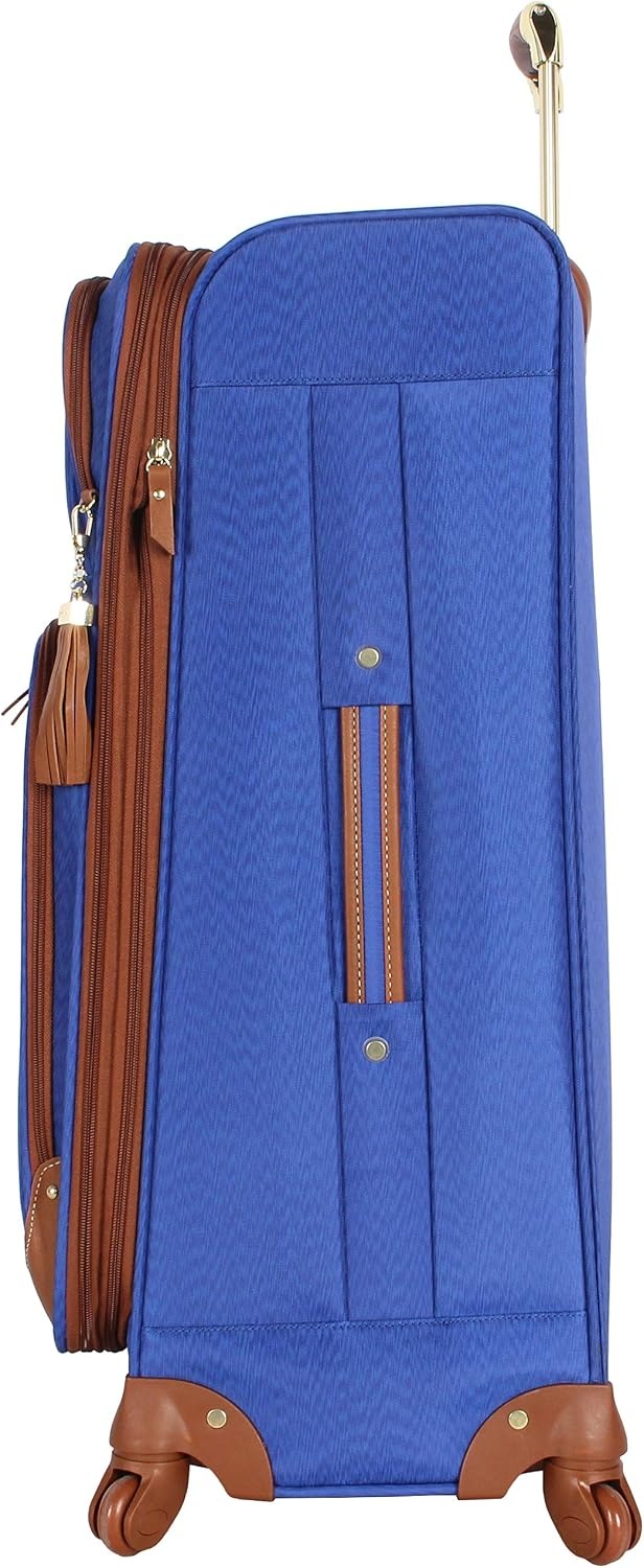 image:imageSteve Madden DesignerGepckkollektion 4teiliges SoftsideKofferSet ReiseSet enthlt eine Tragetasche 508 cm Handgepck 61 cm und 711 cm Karierte Koffer Blue One Size TravelBlue