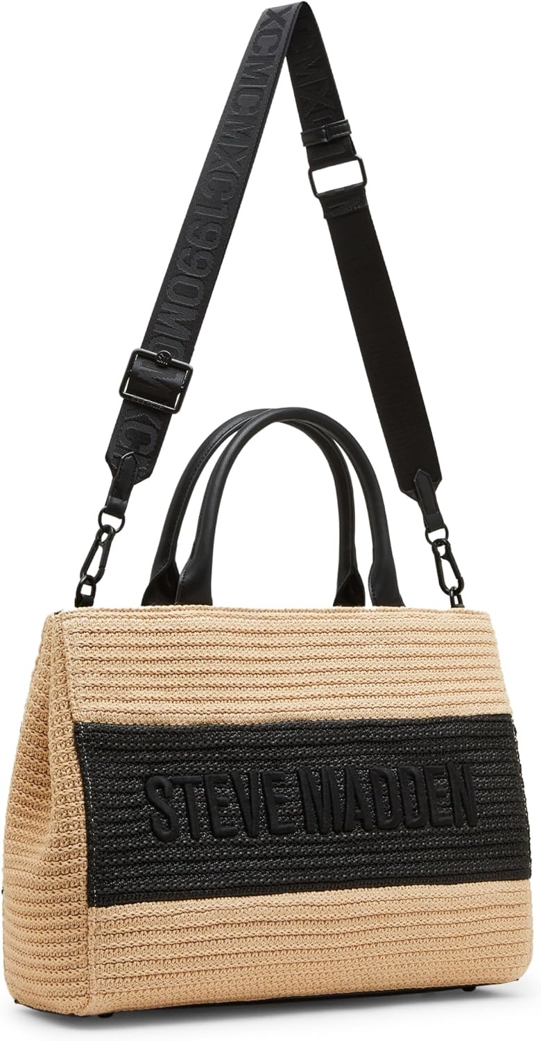 image:imageSteve Madden LopezS Large Straw Satchel WMini Bag