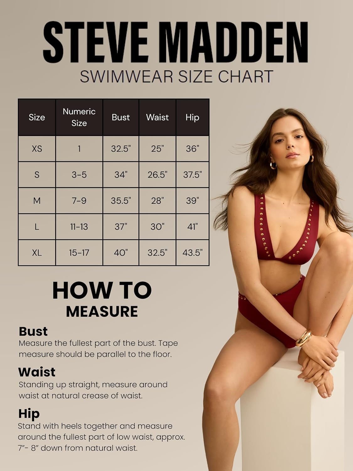 image:imageSteve Madden Womens Basic Tie Halter Triangle Bikini TopPearl Cozy Crochet