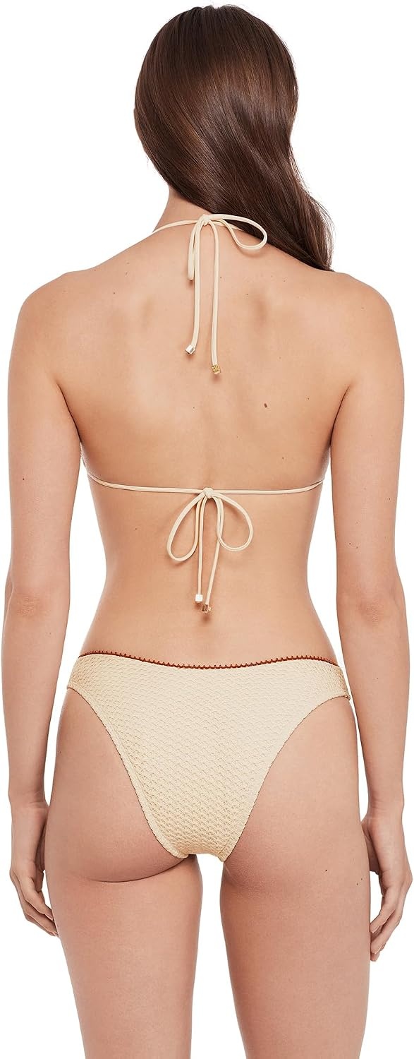 image:imageSteve Madden Womens Basic Tie Halter Triangle Bikini TopPearl Cozy Crochet
