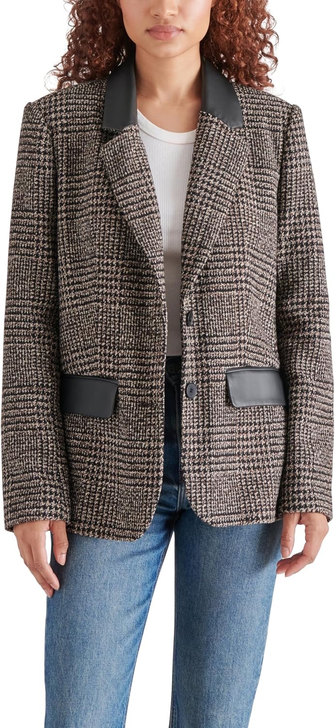 image:imageSteve Madden Womens Boyfriend BlazerChocolate