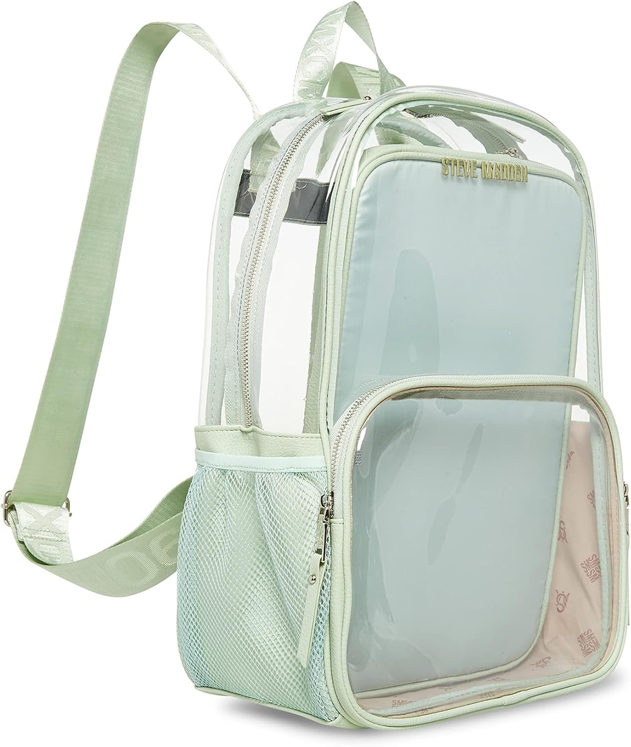 image:imageSteve Madden Womens CLEAR Backpack With Tech Pouch NudeBeige