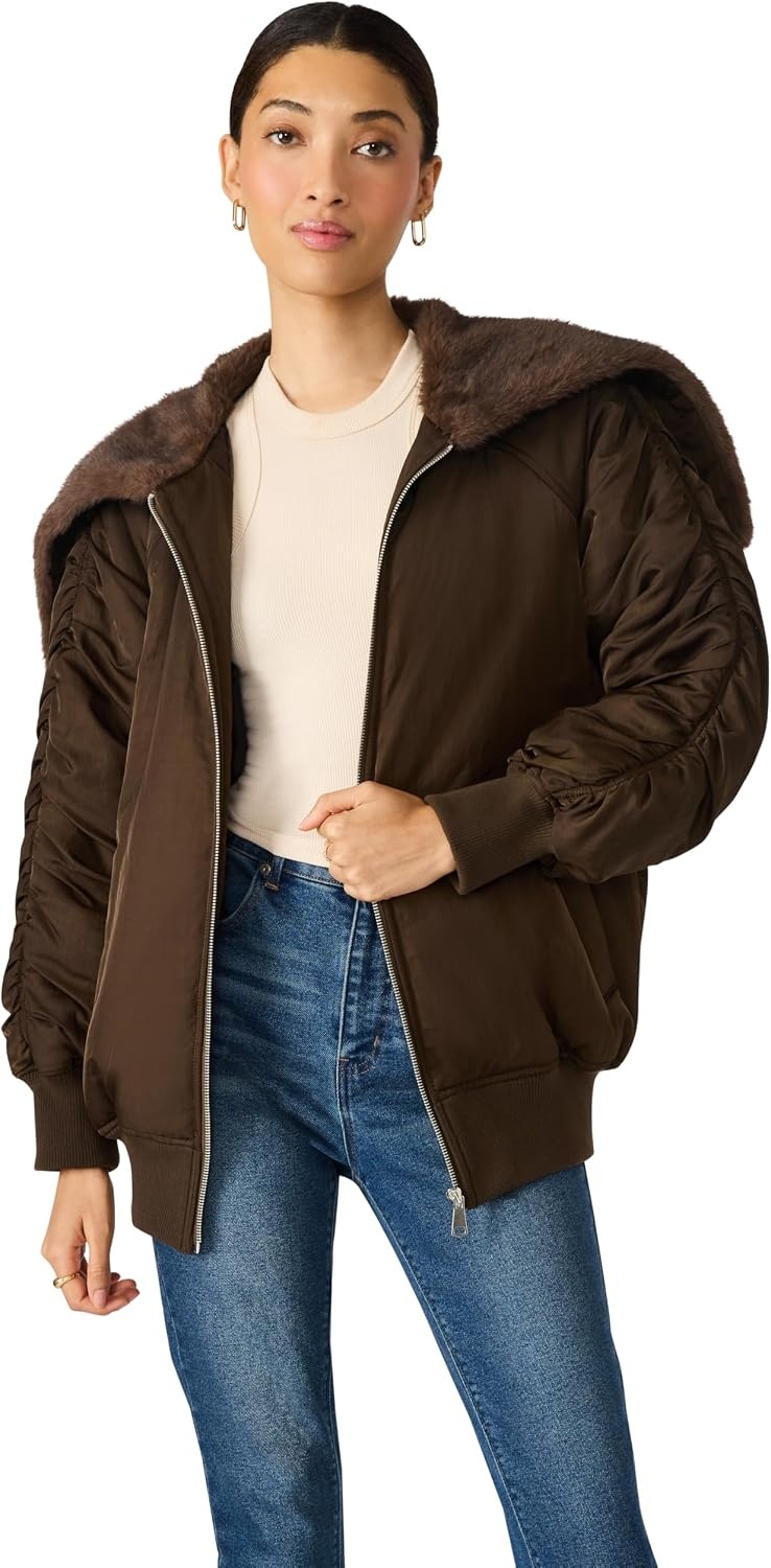 image:imageSteve Madden Womens Dionne CoatDark Espresso