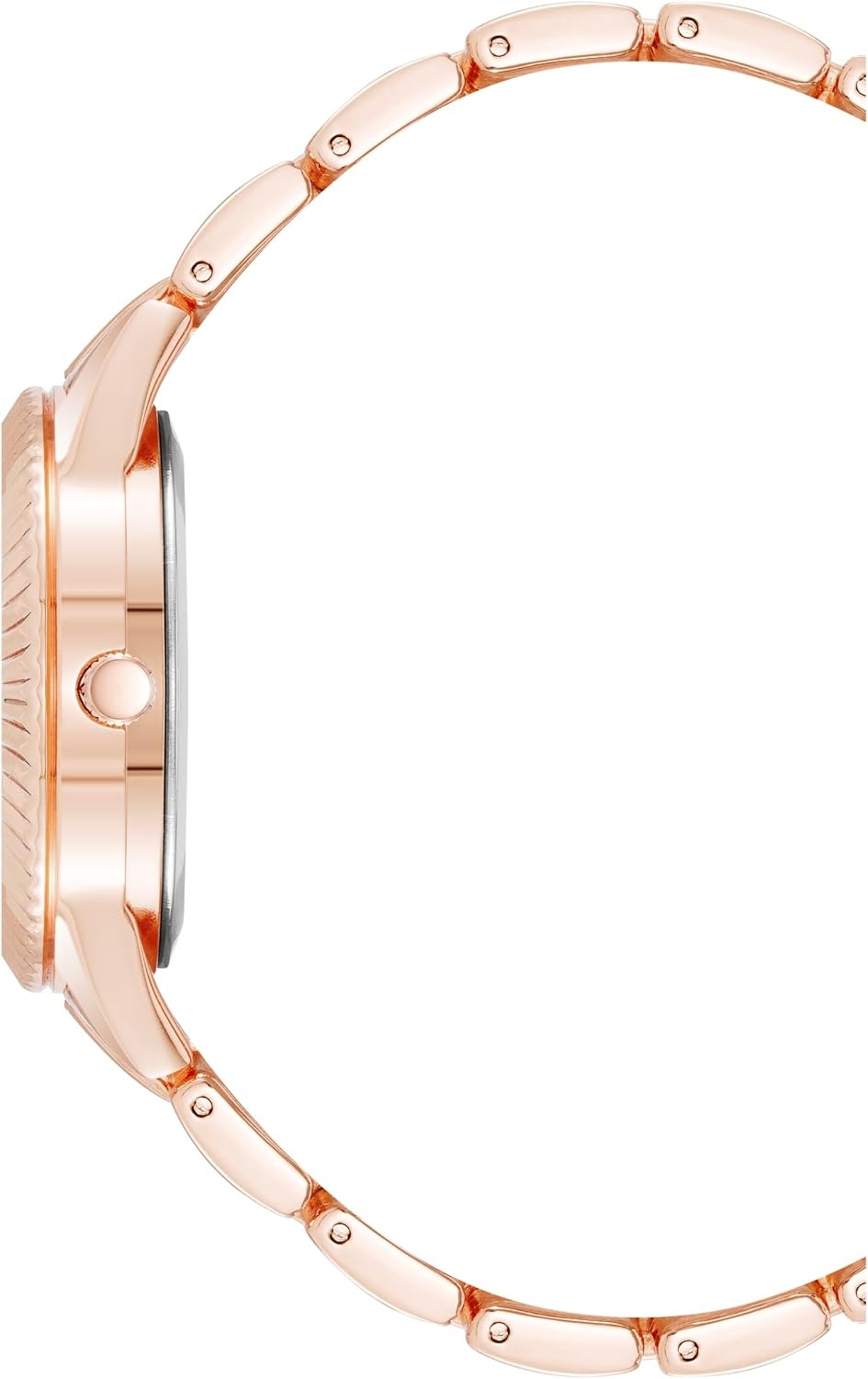 image:imageSteve Madden Womens Genuine Crystal Accented Bracelet WatchHot PinkRose Gold