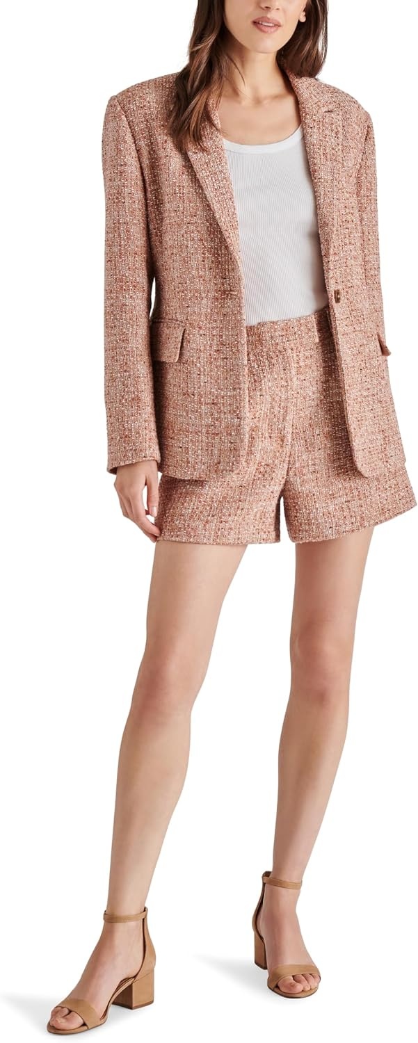 image:imageSteve Madden Womens Harlow BlazerAutumn Mauve