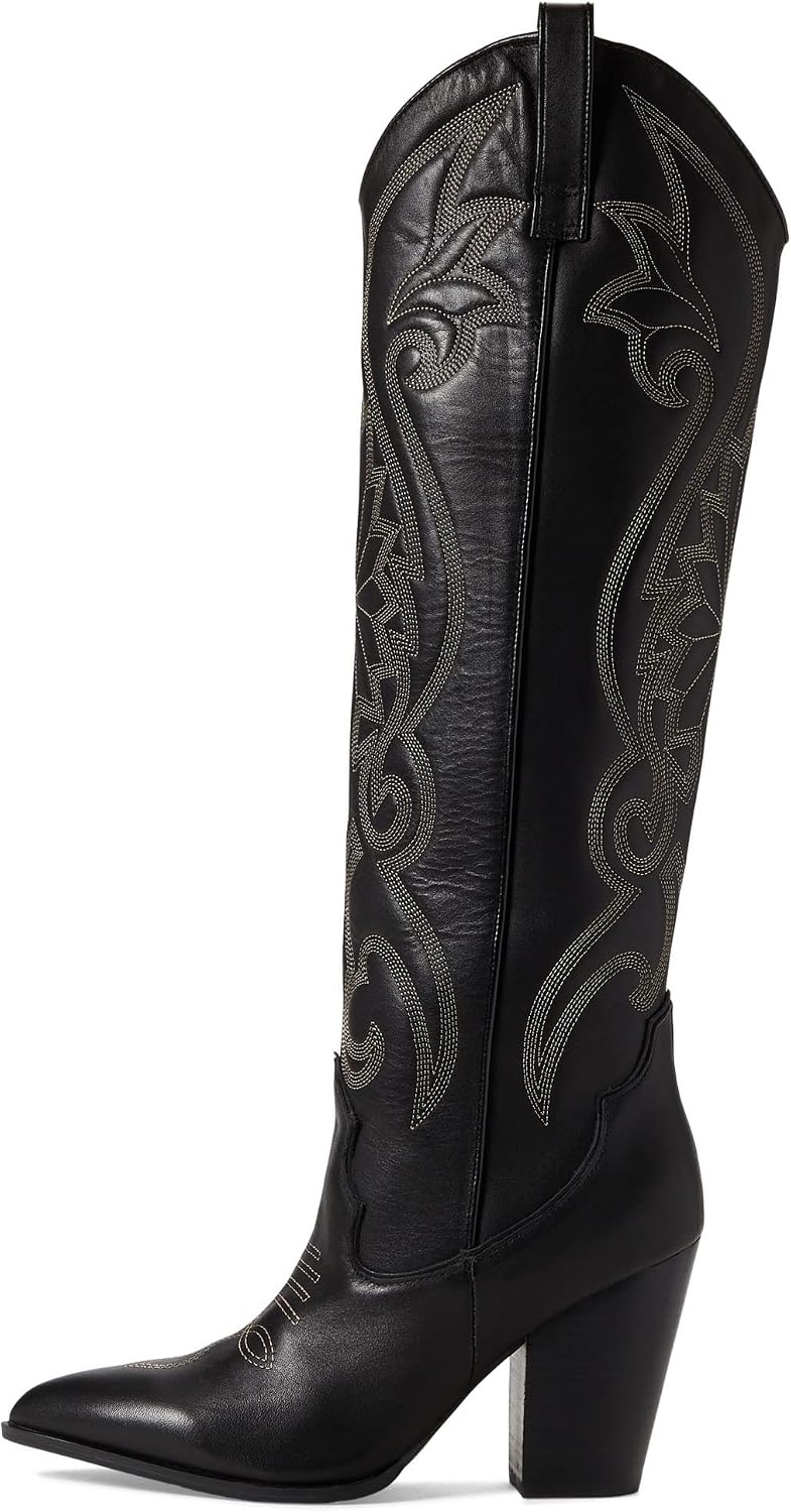 image:imageSteve Madden Womens Lasso Western BootBlack Leather
