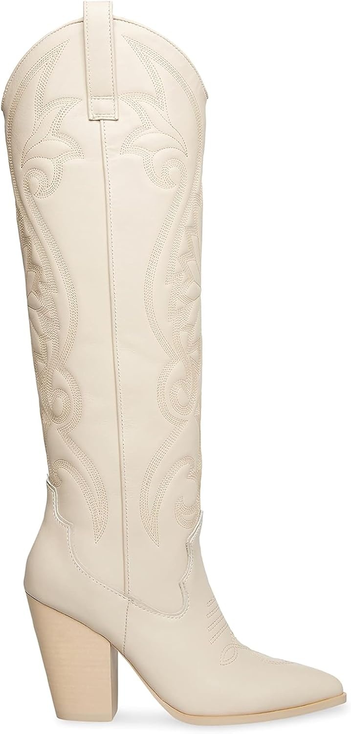 image:imageSteve Madden Womens Lasso Western BootBone Leather