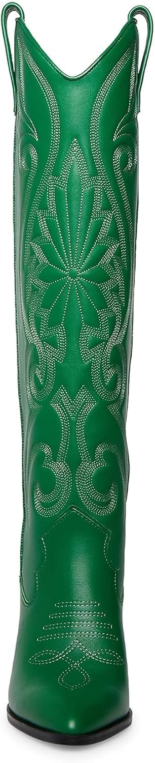 image:imageSteve Madden Womens Lasso Western BootGreen Leather