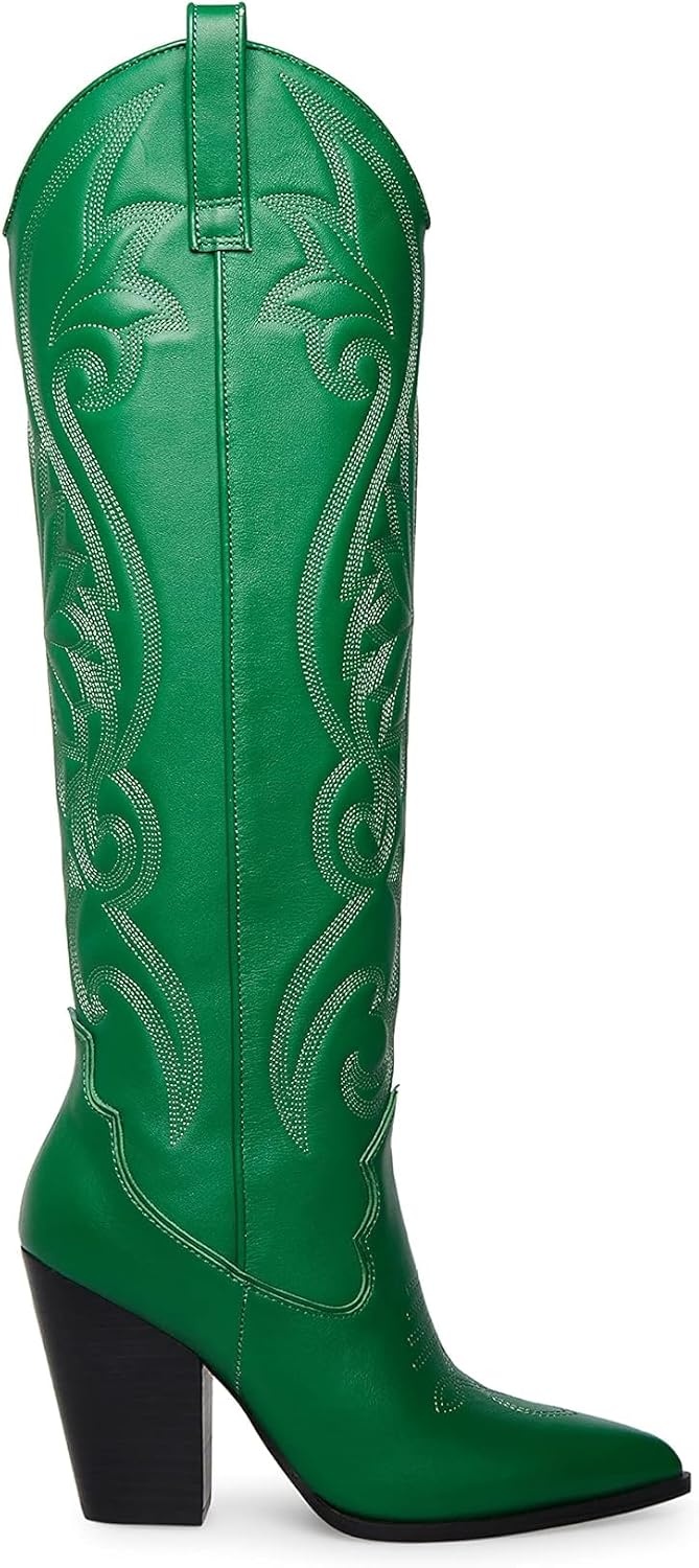 image:imageSteve Madden Womens Lasso Western BootGreen Leather