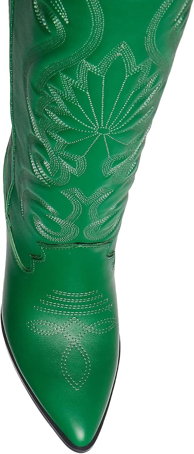 image:imageSteve Madden Womens Lasso Western BootGreen Leather
