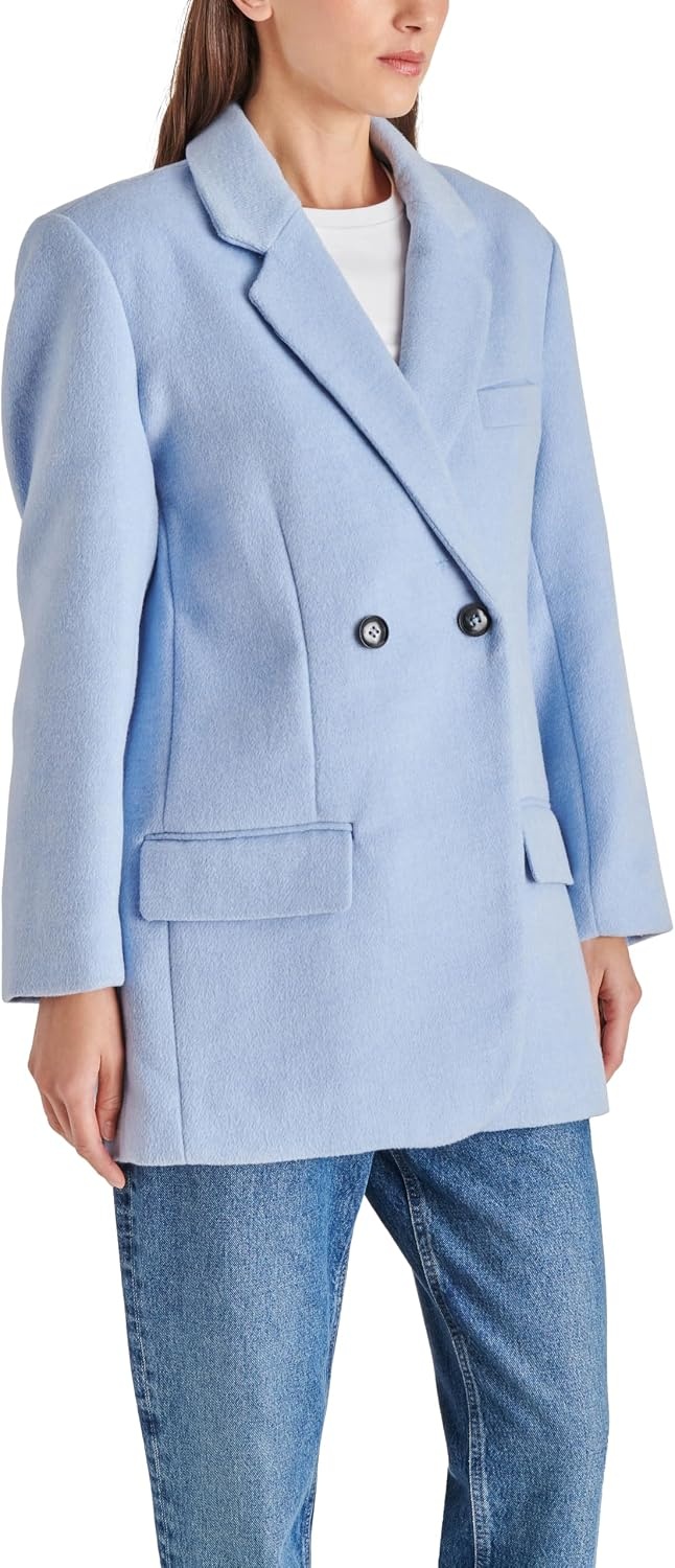image:imageSteve Madden Womens Myra CoatPowder Blue