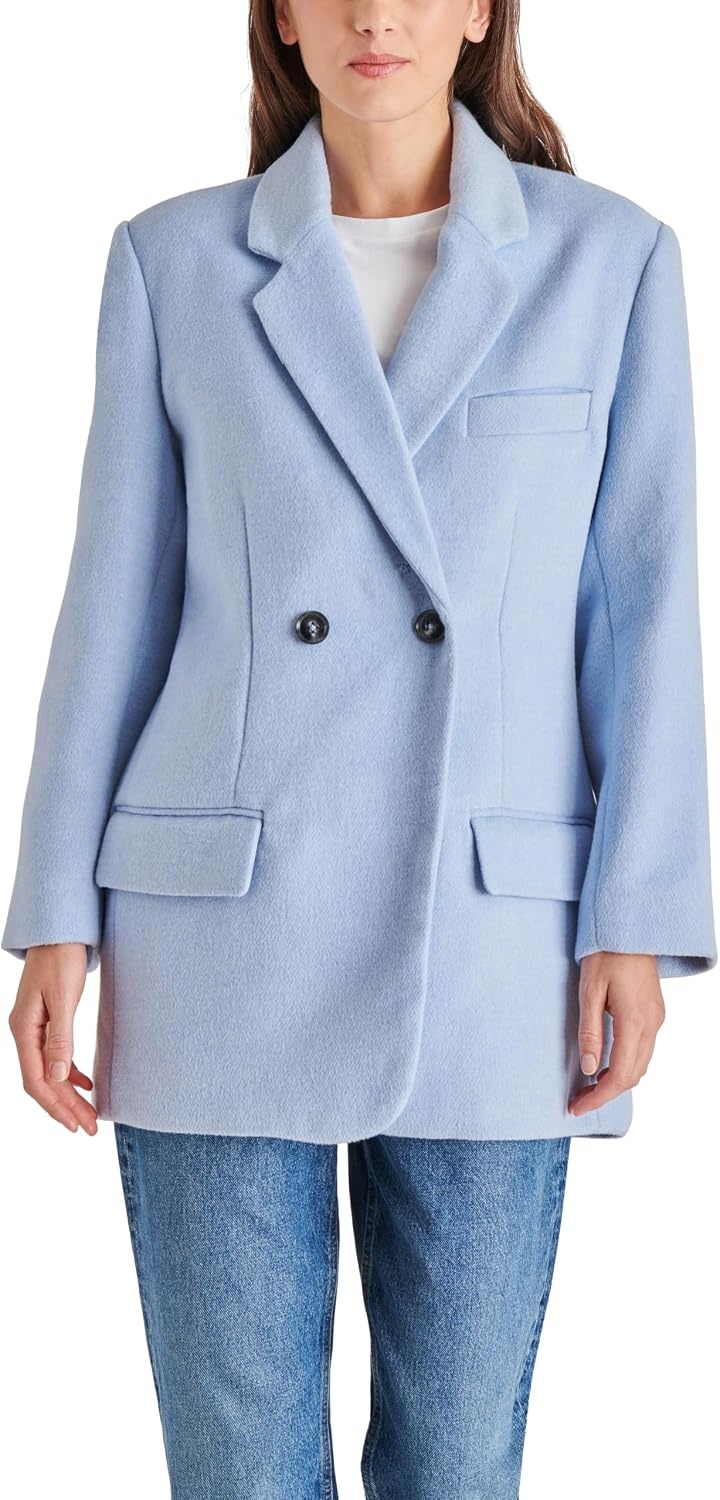 image:imageSteve Madden Womens Myra CoatPowder Blue