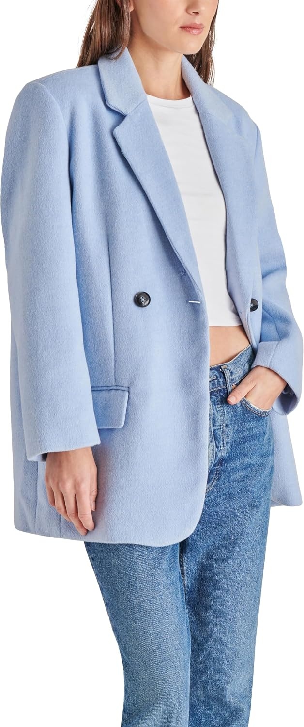 image:imageSteve Madden Womens Myra CoatPowder Blue