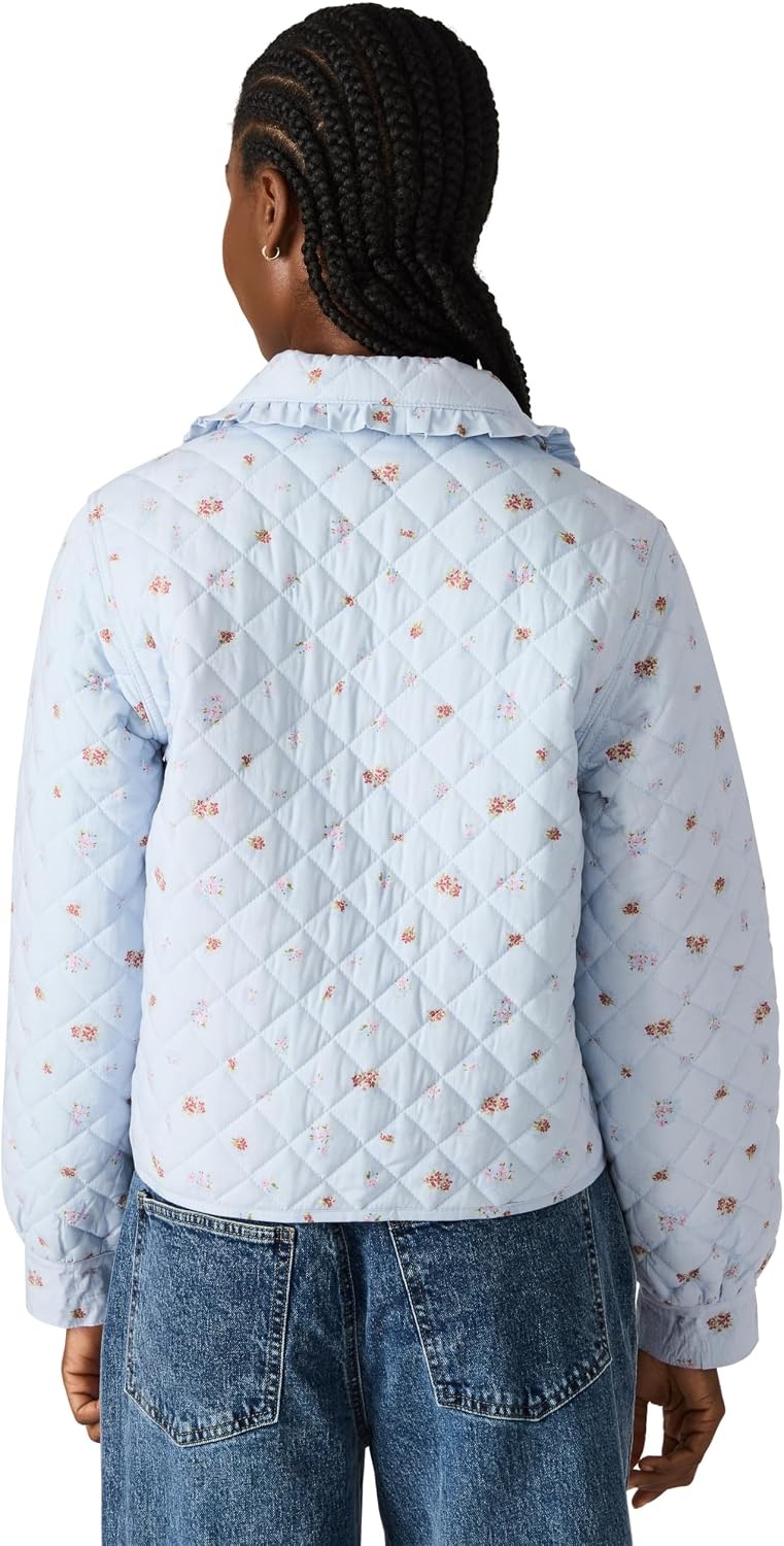 image:imageSteve Madden Womens Nellie JacketBlue Ditsy Print