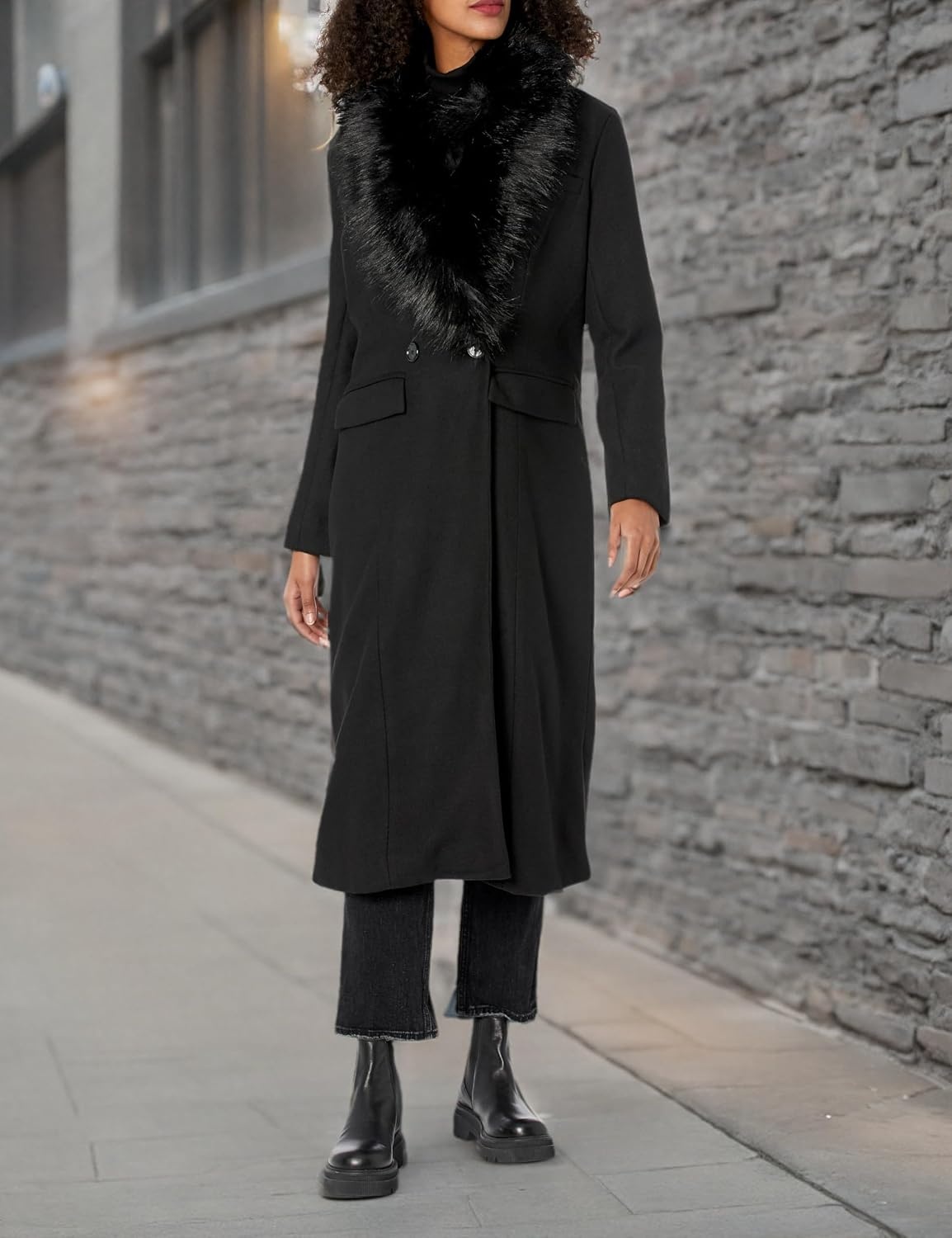 image:imageSteve Madden Womens Prince CoatBlack