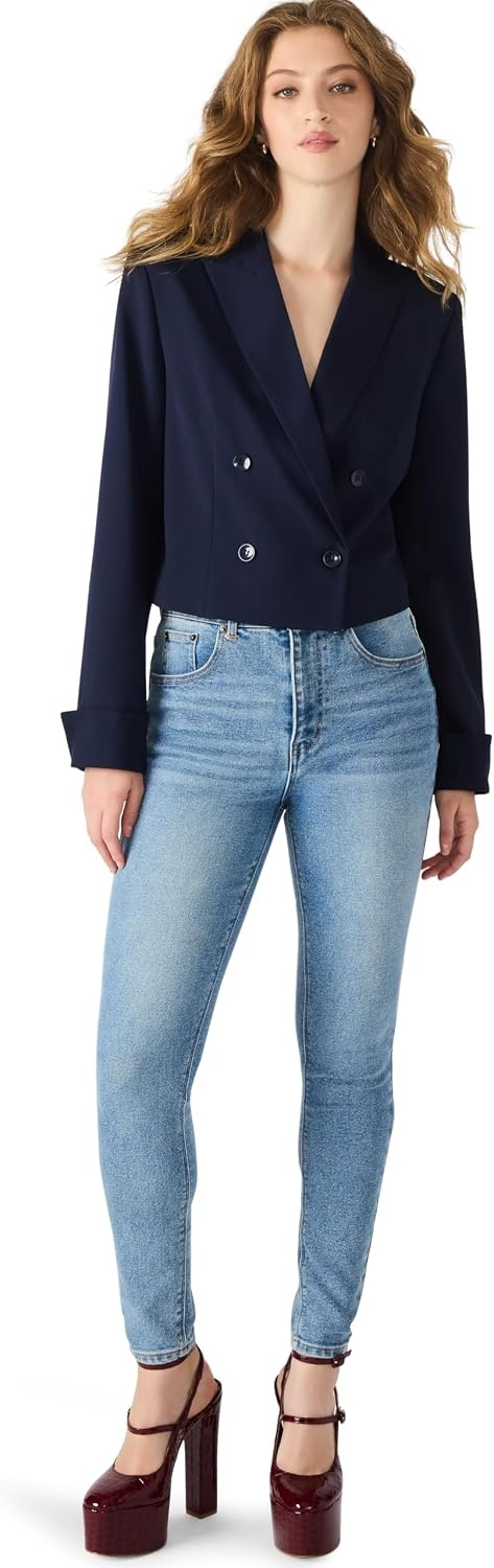 image:imageSteve Madden Womens Rowane BlazerMidnight