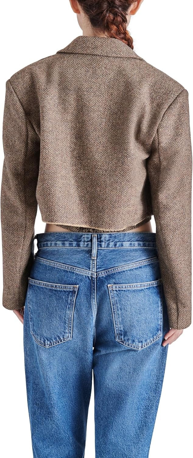 image:imageSteve Madden Womens Rupi BlazerBrown Herringbone