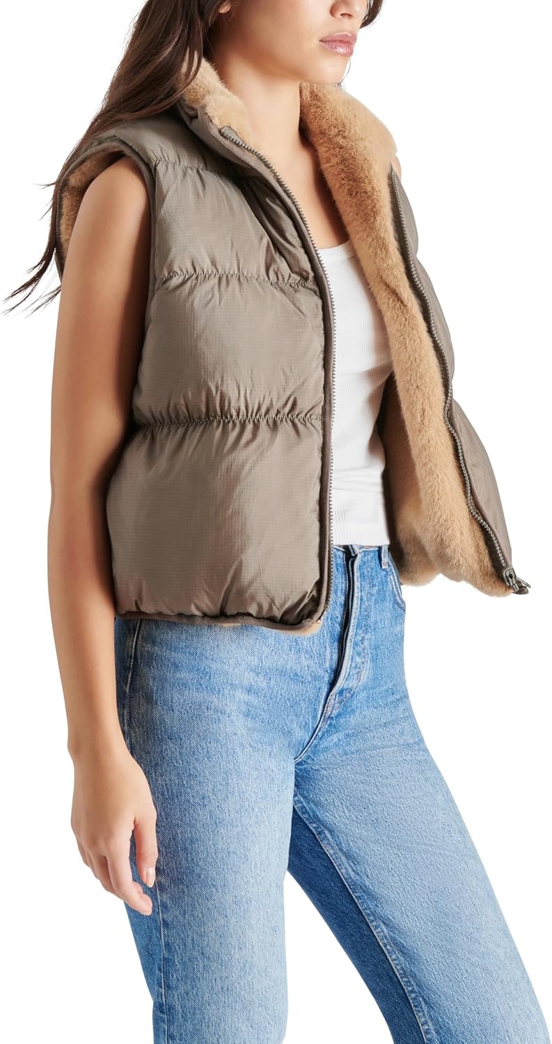 image:imageSteve Madden Womens Steve Madden Apparel Brady VestGrey