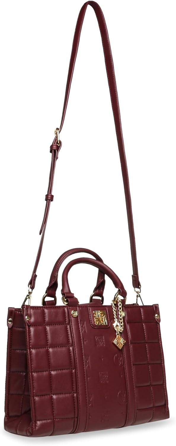 image:imageSteve Madden Womens Steve Madden Bmich Quilted Top Handle SatchelBloodstone