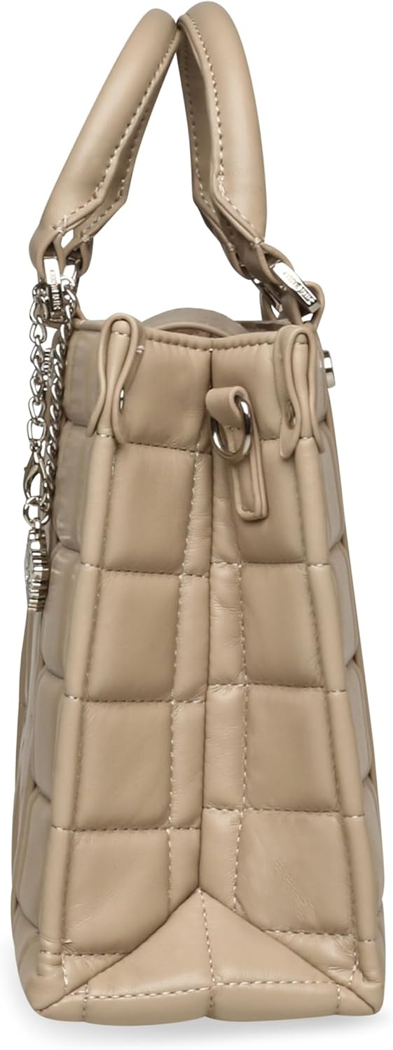 image:imageSteve Madden Womens Steve Madden Bmich Quilted Top Handle SatchelTimeless Taupe