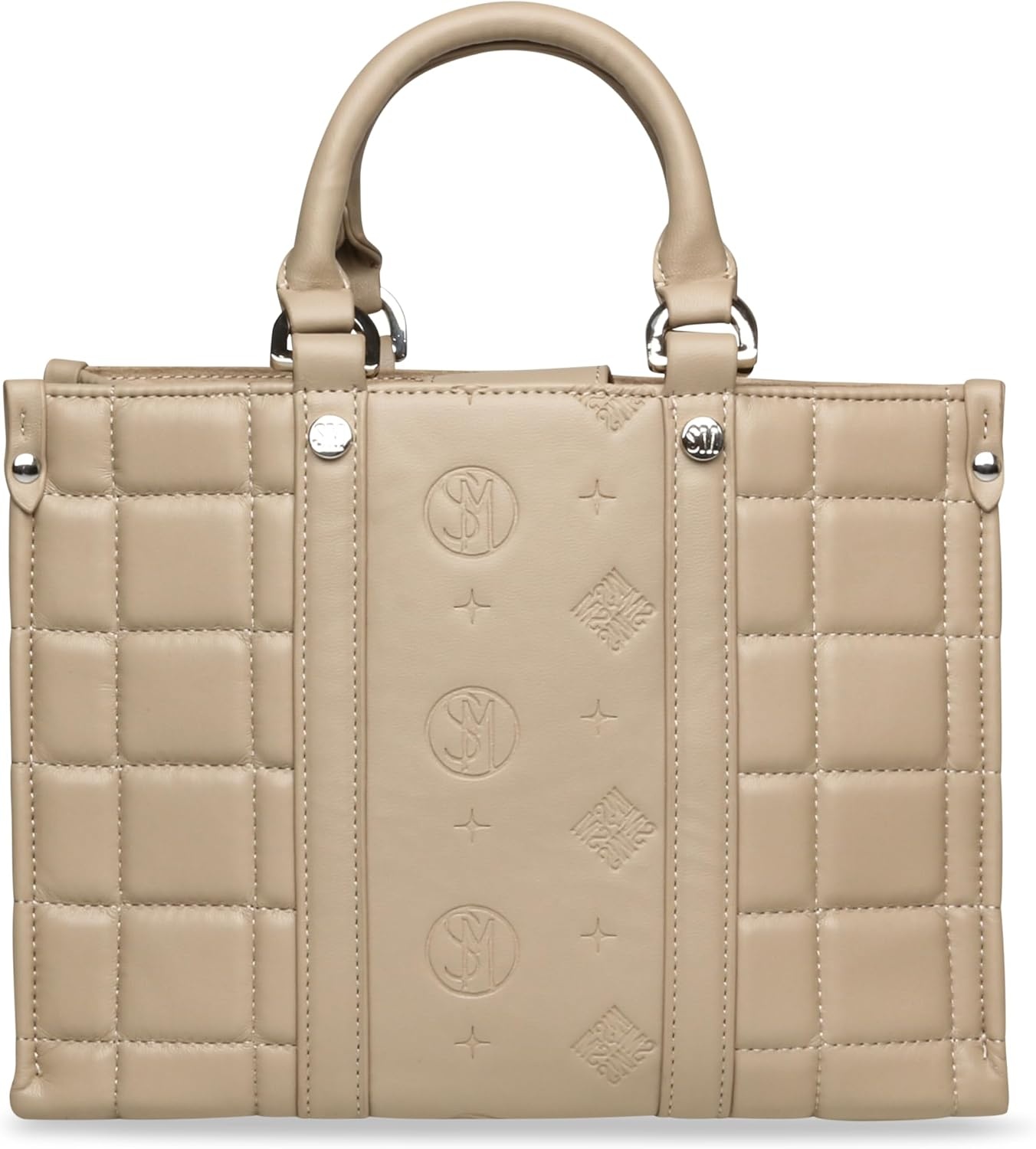 image:imageSteve Madden Womens Steve Madden Bmich Quilted Top Handle SatchelTimeless Taupe