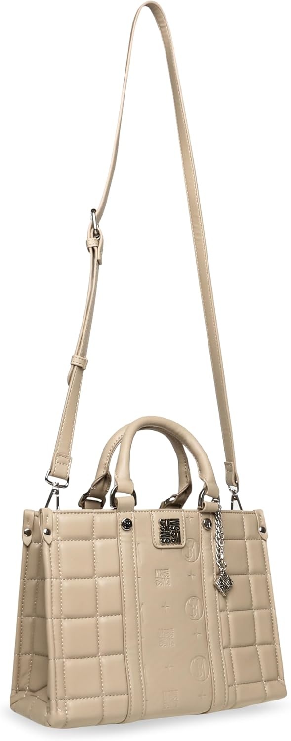 image:imageSteve Madden Womens Steve Madden Bmich Quilted Top Handle SatchelTimeless Taupe