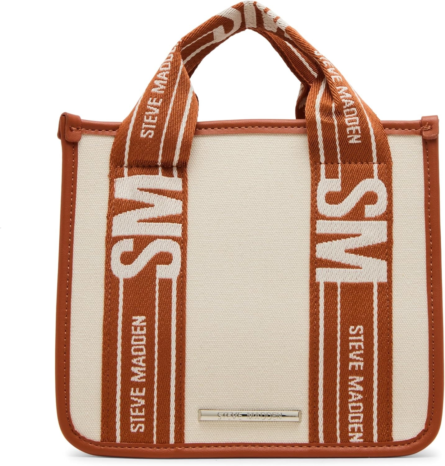 image:imageSteve Madden Womens Steve Madden Bwebber Small Canvas CrossbodyWhiskey Spice