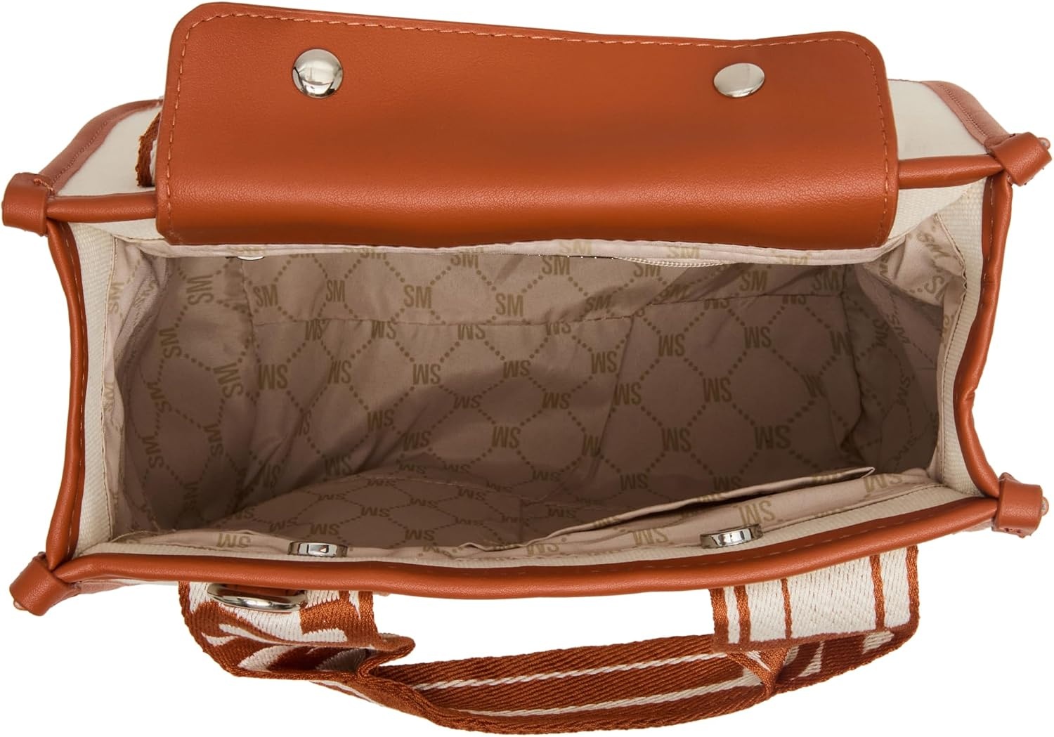 image:imageSteve Madden Womens Steve Madden Bwebber Small Canvas CrossbodyWhiskey Spice