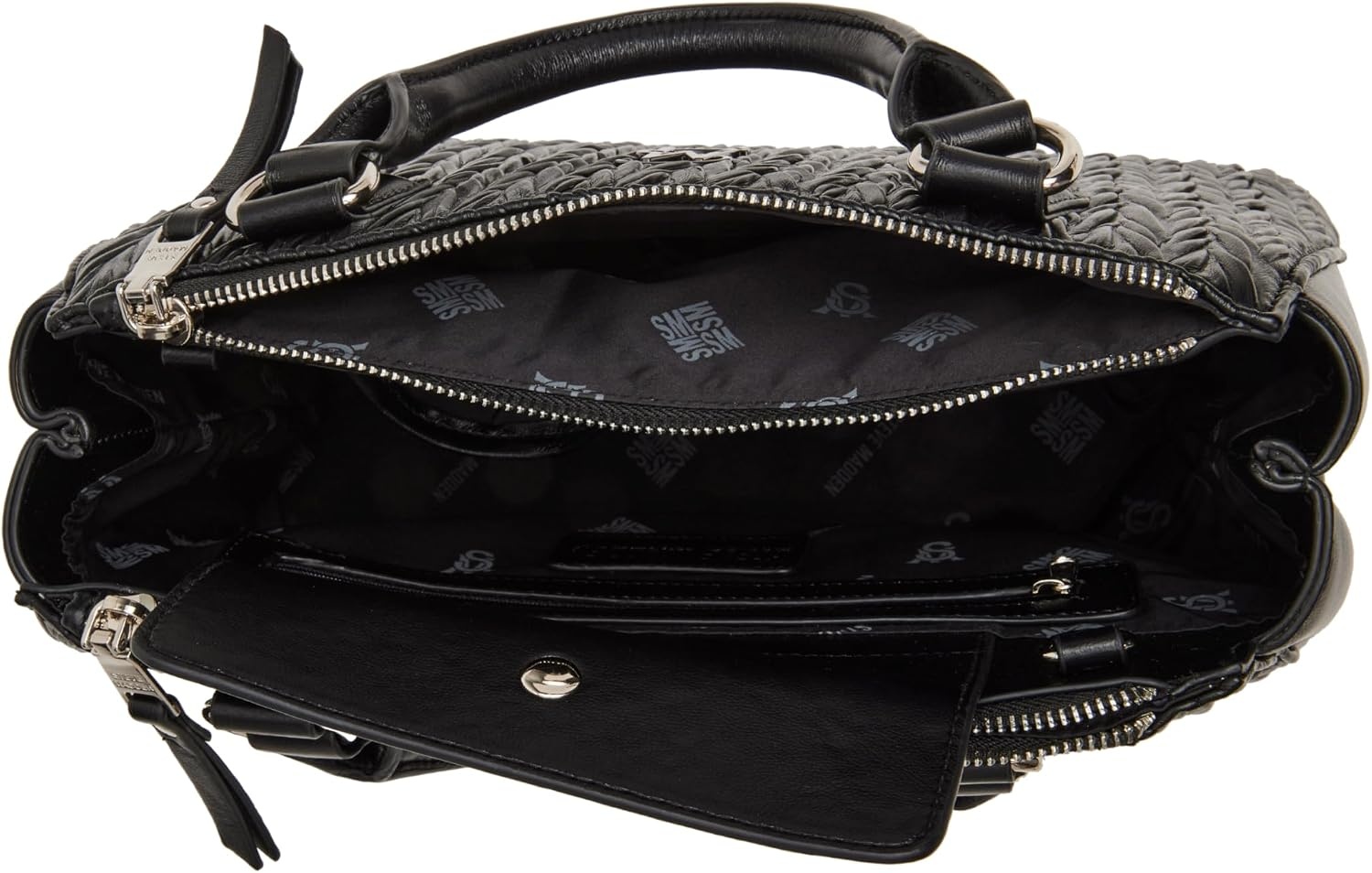 image:imageSteve Madden Womens Steve Madden Jennim Matelasse SatchelBlack