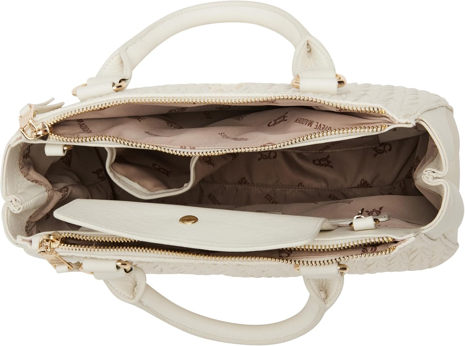 image:imageSteve Madden Womens Steve Madden Jennim Matelasse SatchelChalk