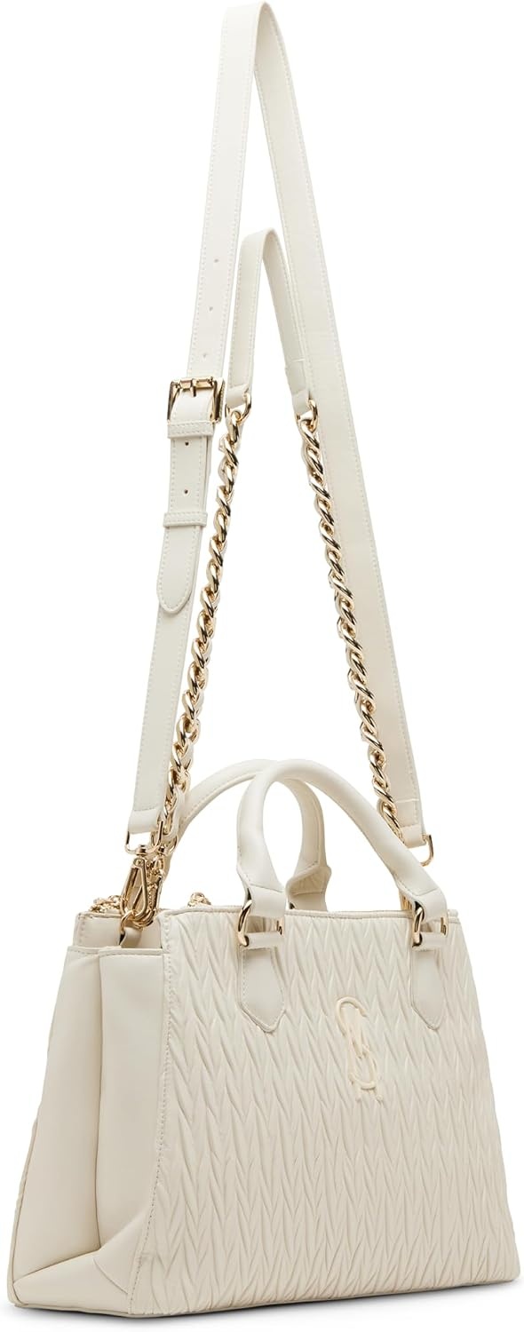 image:imageSteve Madden Womens Steve Madden Jennim Matelasse SatchelChalk