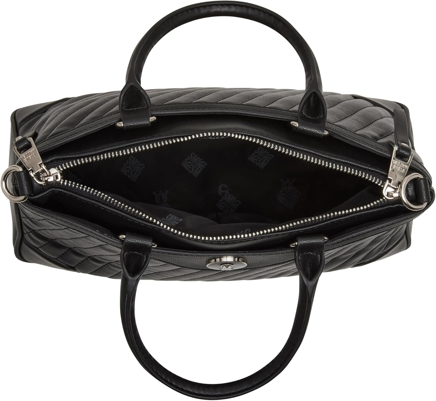image:imageSteve Madden Womens Steve Madden Veera Diagonal Quilted SatchelBlack