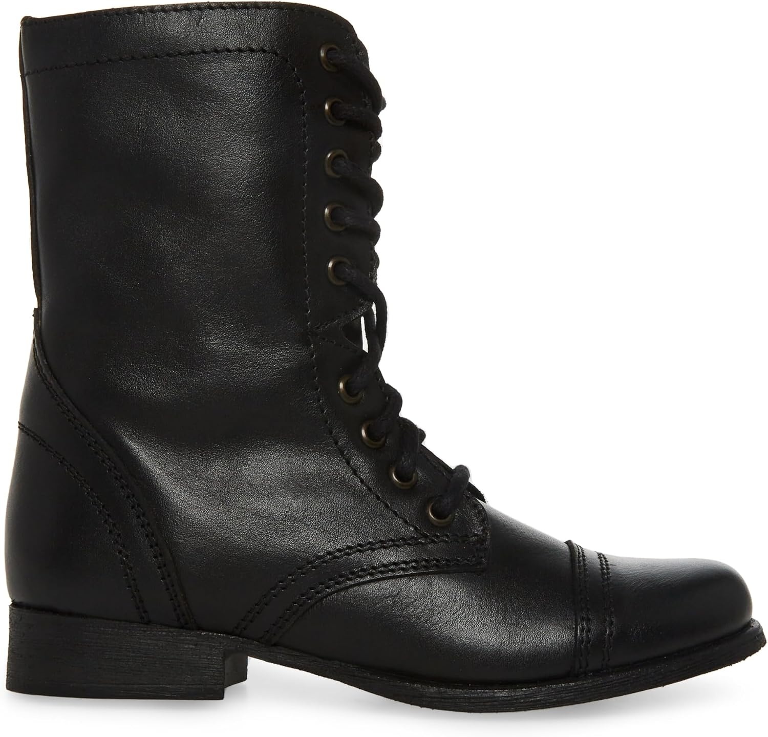 image:imageSteve Madden Womens Troopa LaceUp BootBlack Leather