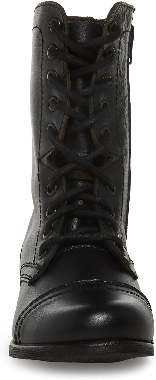 image:imageSteve Madden Womens Troopa LaceUp BootBlack Leather