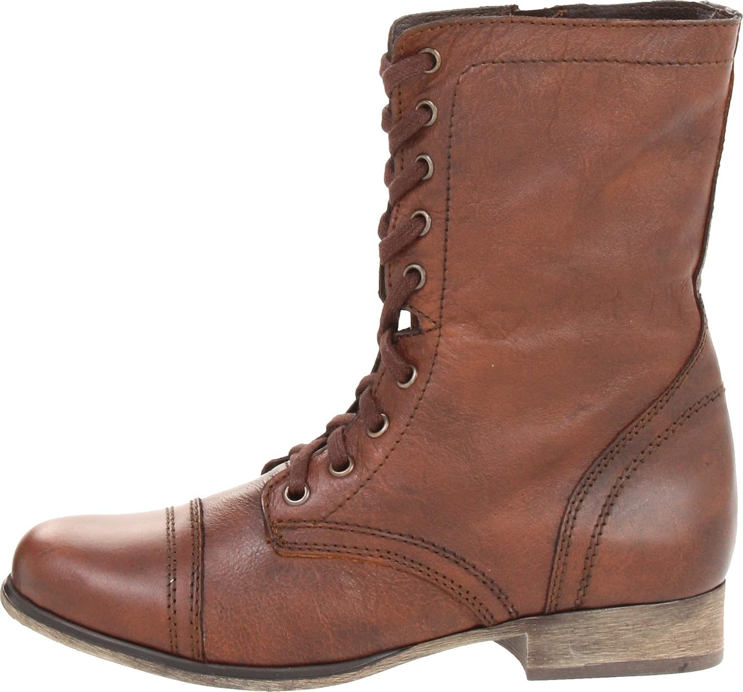 image:imageSteve Madden Womens Troopa LaceUp BootBrown Leather
