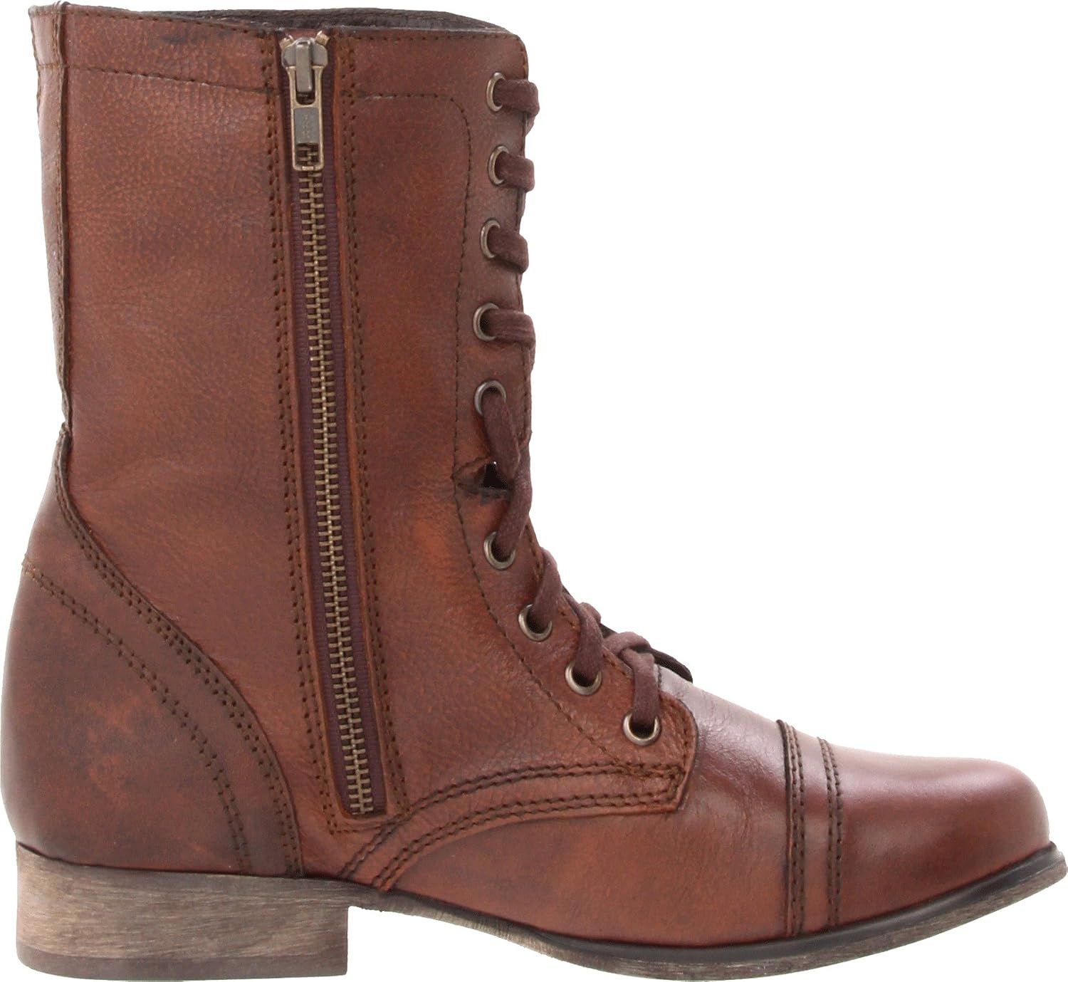 image:imageSteve Madden Womens Troopa LaceUp BootBrown Leather