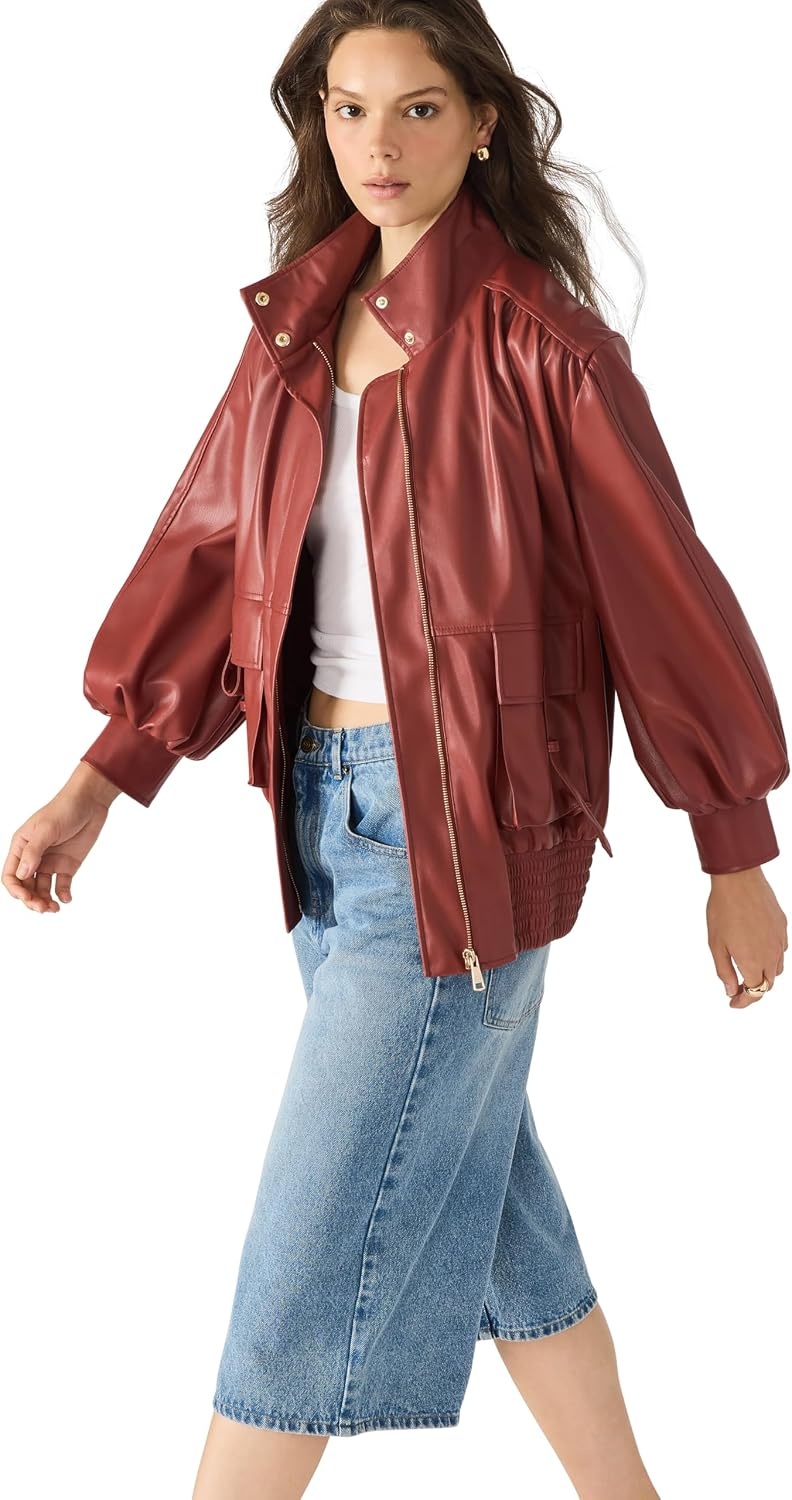 image:imageSteve Madden Womens Vee JacketDusty Brick