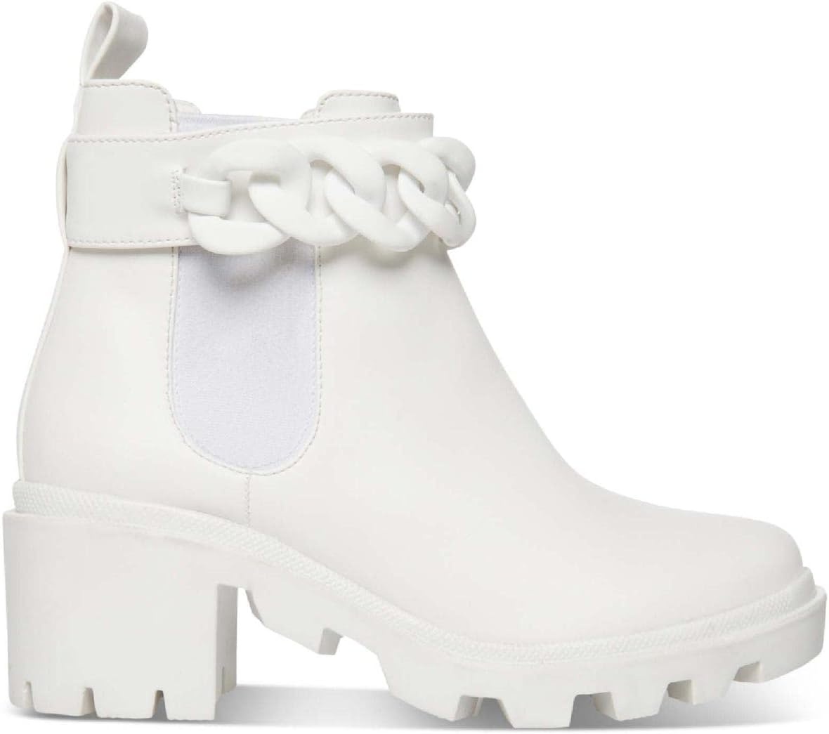 image:imageSteve Madden womens Amulet Ankle BootWhite Chain