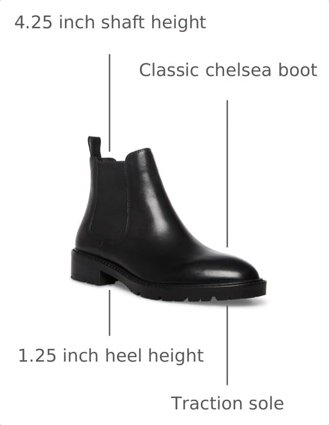 image:imageSteve Madden womens LeopoldBlack Leather