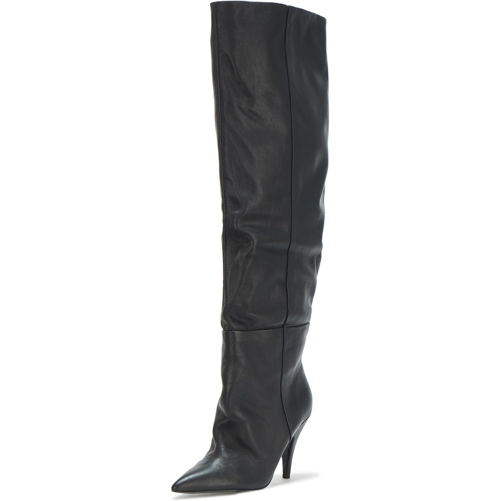 image:imageSteve Madden Womens Bellamie Knee High Boot Wide Calf Black Leather 95