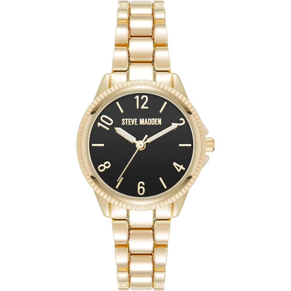 image:imageSteve Madden Womens Bracelet WatchBlackGold