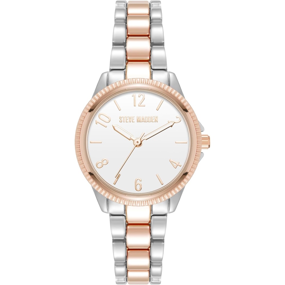 image:imageSteve Madden Womens Bracelet WatchWhiteTwoTone
