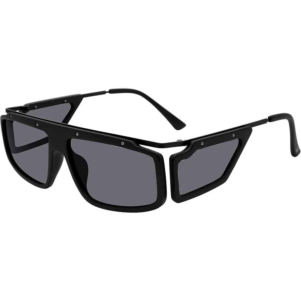 image:imageSteve Madden Womens Female Sunglasses Style Allister Wrap Satin Matte BlackSolid Smoke 60mm 16mm