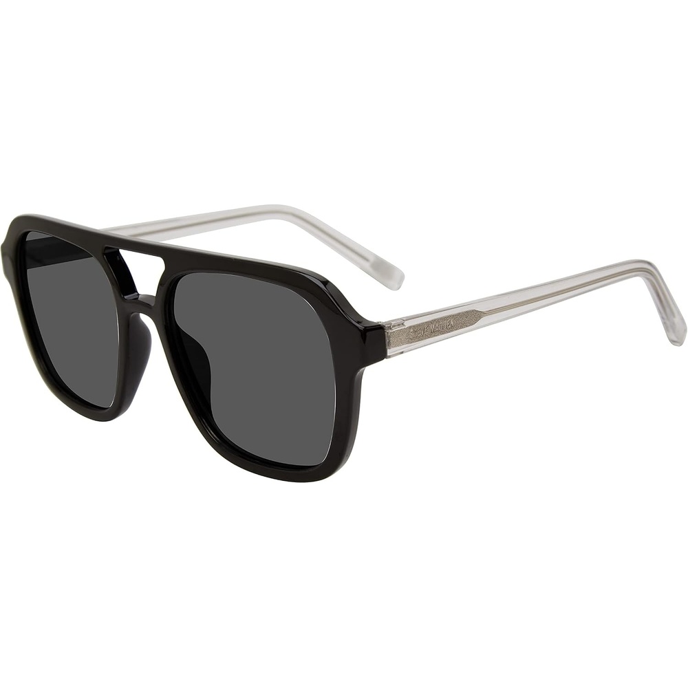 image:imageSteve Madden Womens Female Sunglasses Style Jace Rectangular BlackCrystal ClearSolid Smoke 56mm 19mm