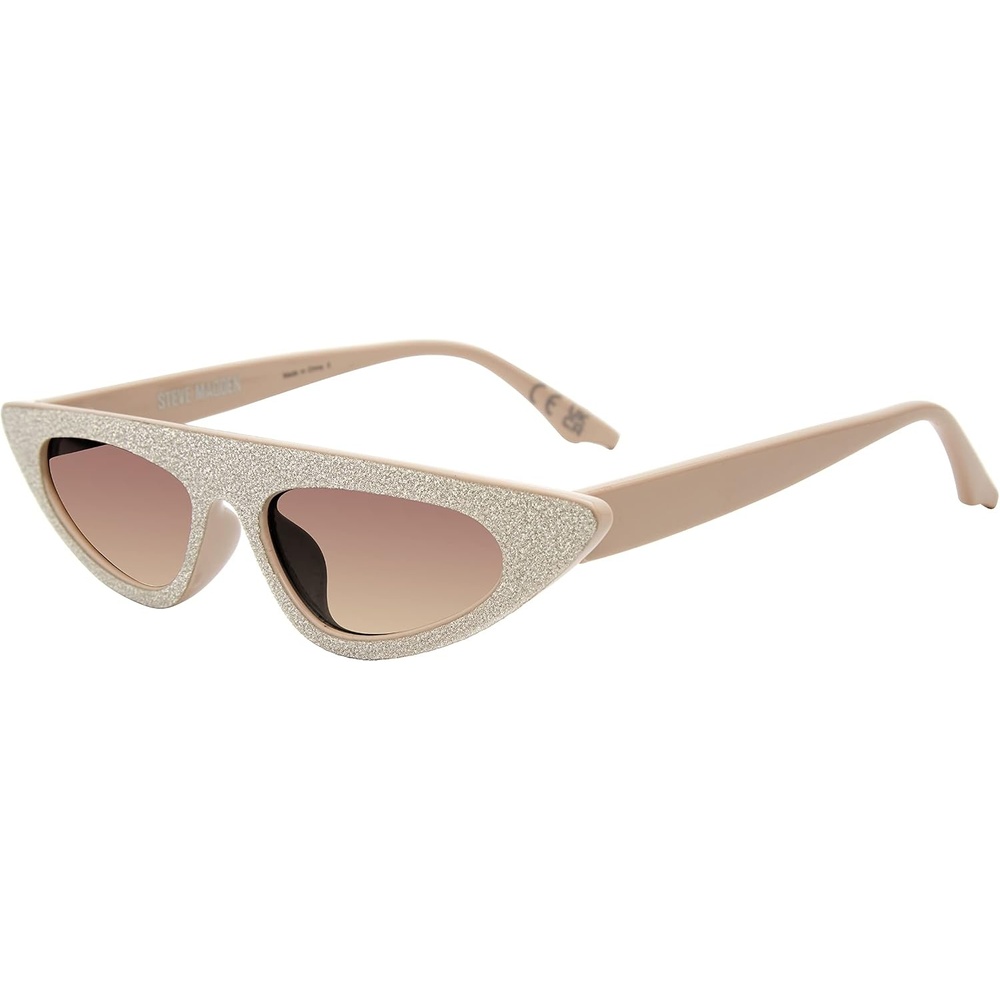 image:imageSteve Madden Womens Female Sunglasses Style Lizo Cat Eye TanGlitterBrown Gradient 51mm 19mm