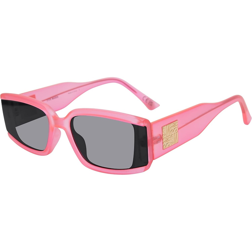 image:imageSteve Madden Womens Jaxon SunglassesCrystal Neon PinkSolid Smoke