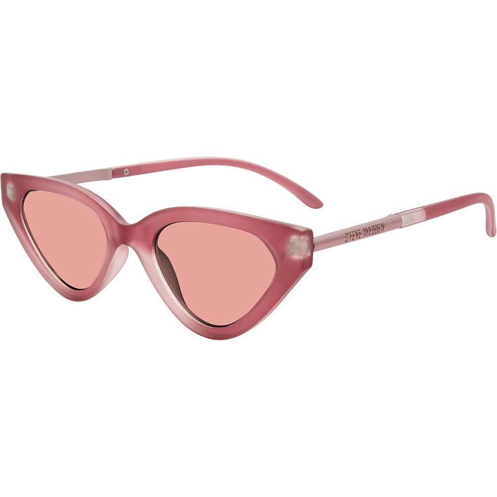image:imageSteve Madden Womens Kamie SunglassesPink PrintGoldSolid Smoke