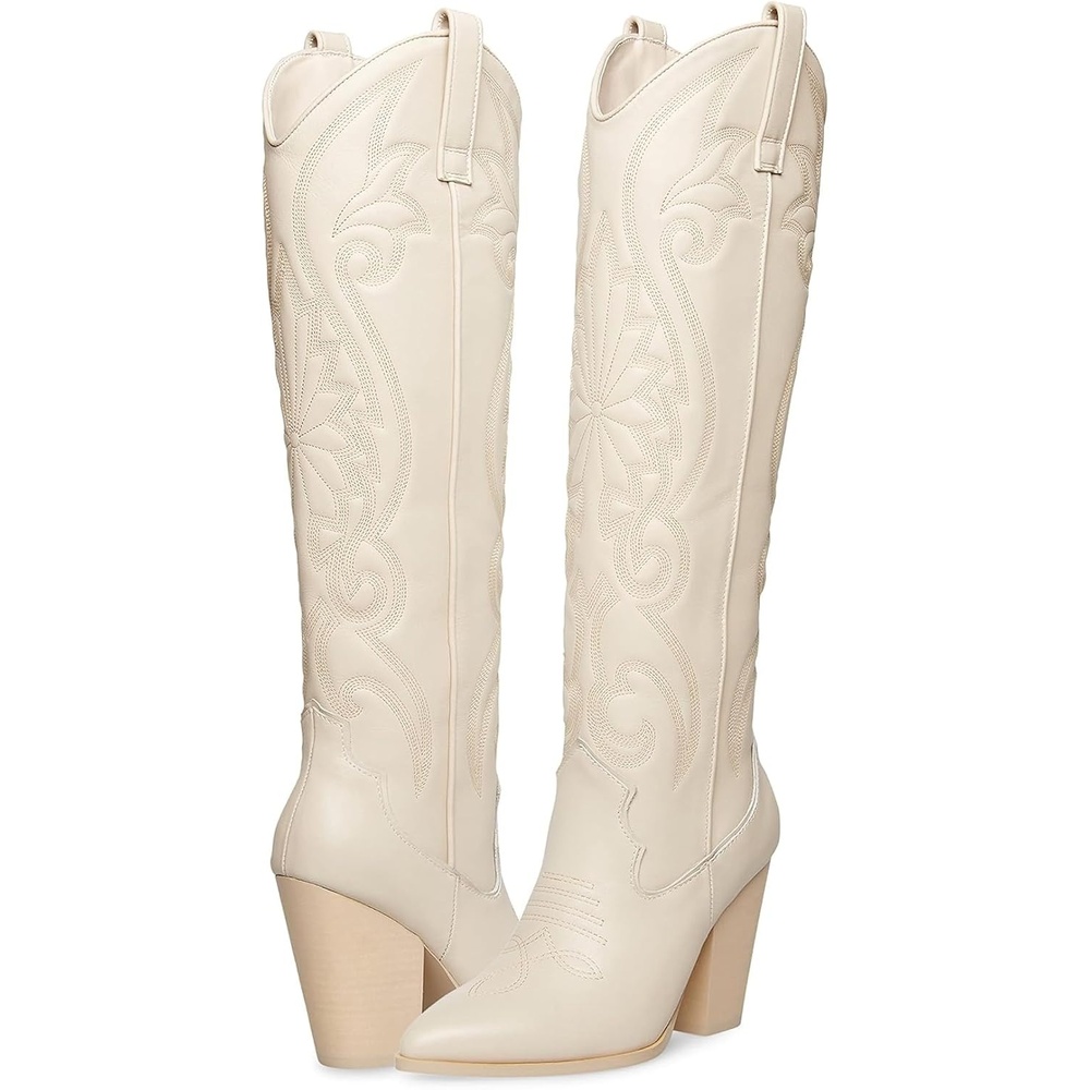 image:imageSteve Madden Womens Lasso Western BootBone Leather