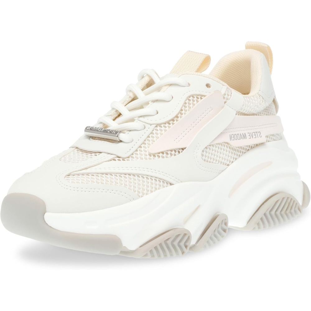 image:imageSteve Madden Womens Possession SneakerOff WhiteBeige Gray